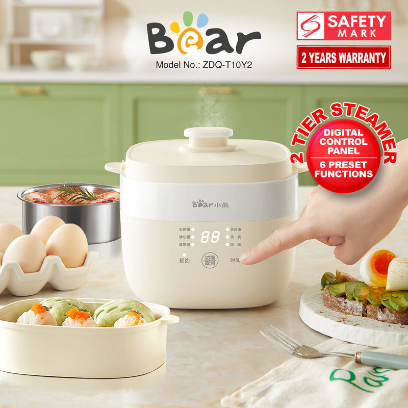 Bear 2-Tier 10-Egg Food Steamer ZDQ-T10Y2