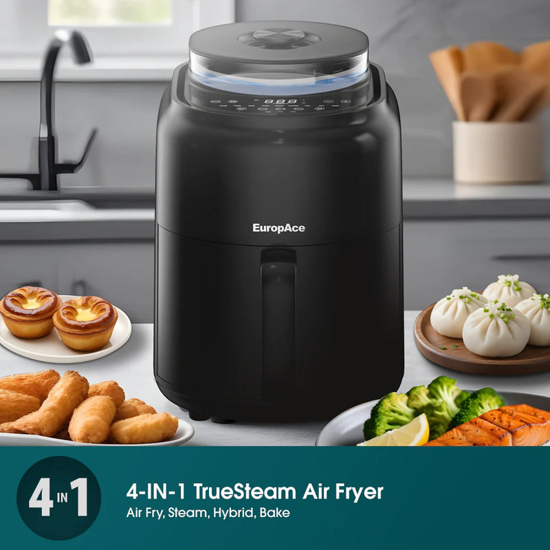 Europace EAF7451DBK 4.5L TrueSteam Air Fryer 1500W