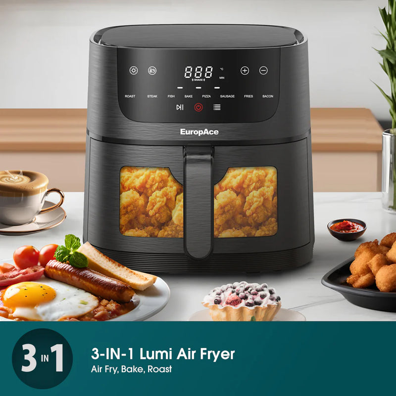 Europace EAF5421DBK 4.2L Lumi Air Fryer 1350W EAF 5421D