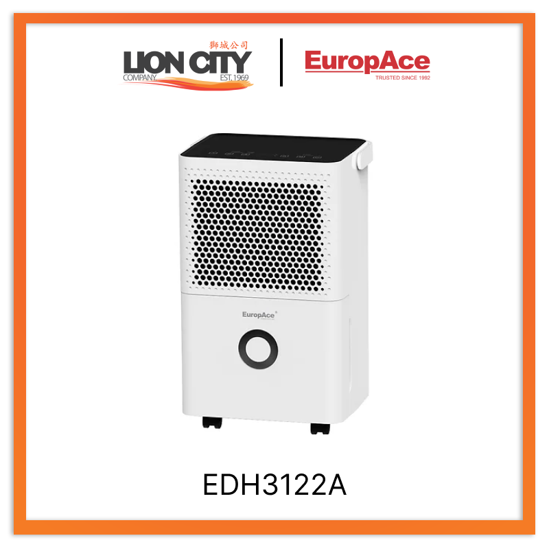 EuropAce EDH3122A Smart 12L Dehumidifier+Odour Remover