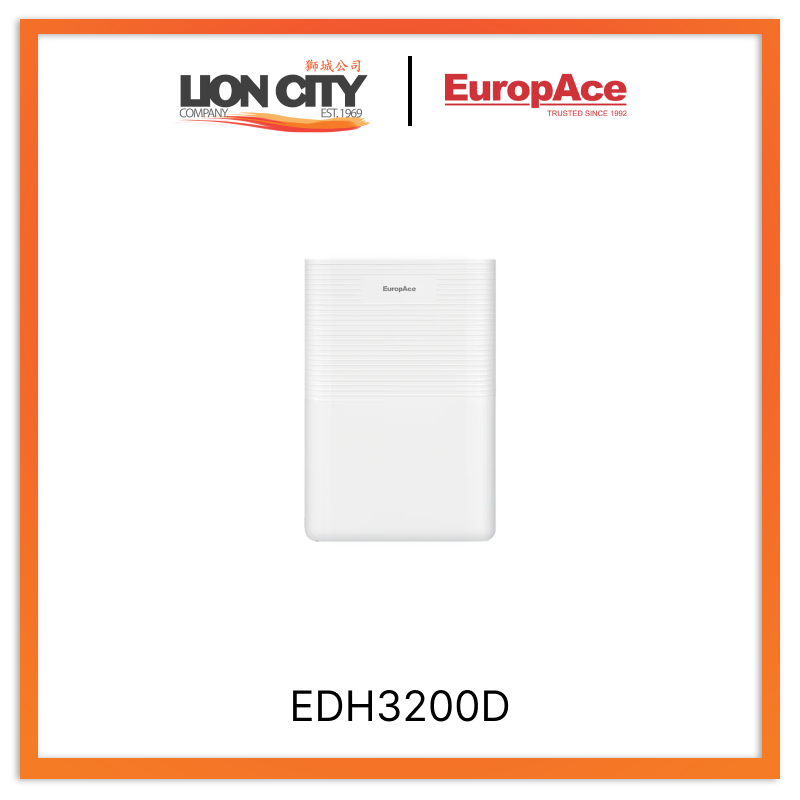 Europace EDH3200DWH 20L 3-in-1 Dehumidifier - Lion City Company