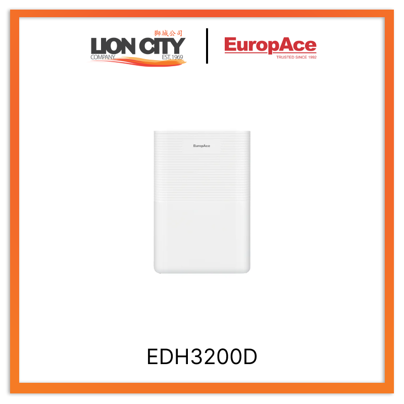 Europace EDH3200DWH 20L 3-in1 Dehumidifier