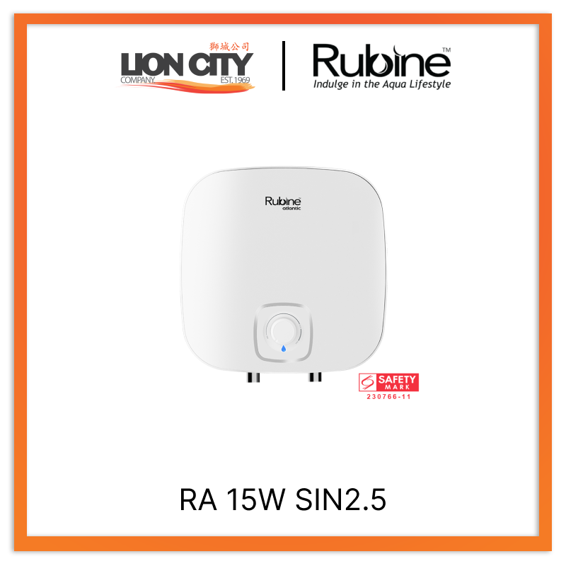 Rubine RA 15W SIN2.5 Paris 15L Above-Sink Storage Water Heater