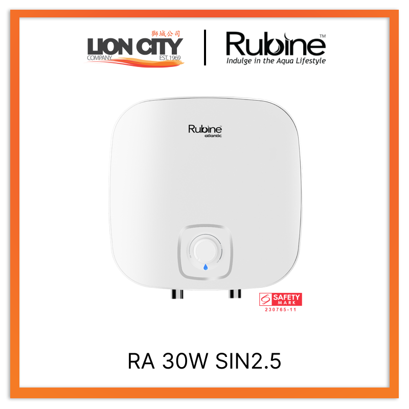 Rubine RA 30W SIN2.5 Paris 30L Above-Sink Storage Water Heater