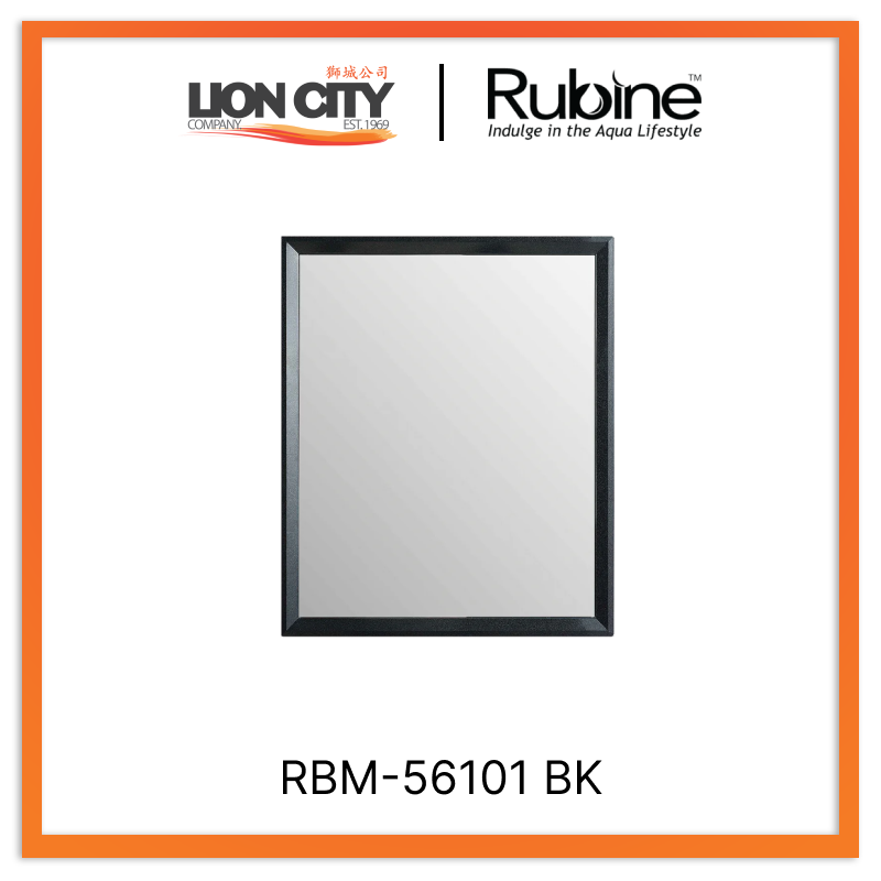 Rubine RBM-56101 BK Pearl White SS Bathroom Mirror