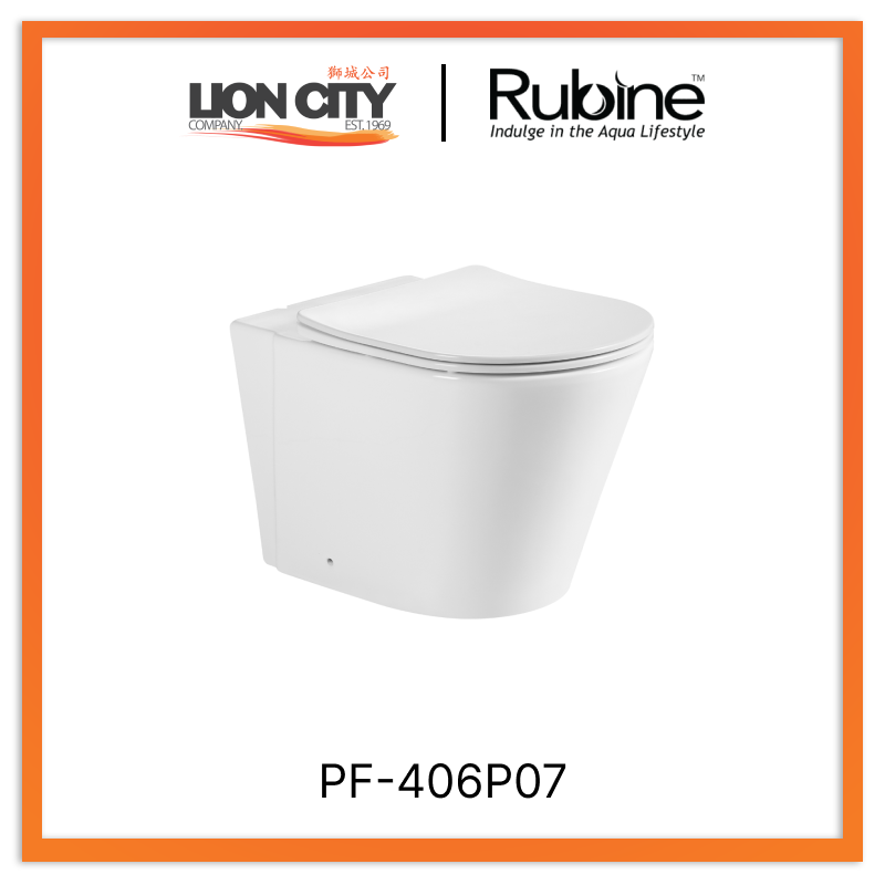 Rubine PF-406P07 Floor Pan Toilet (For Monoblok)