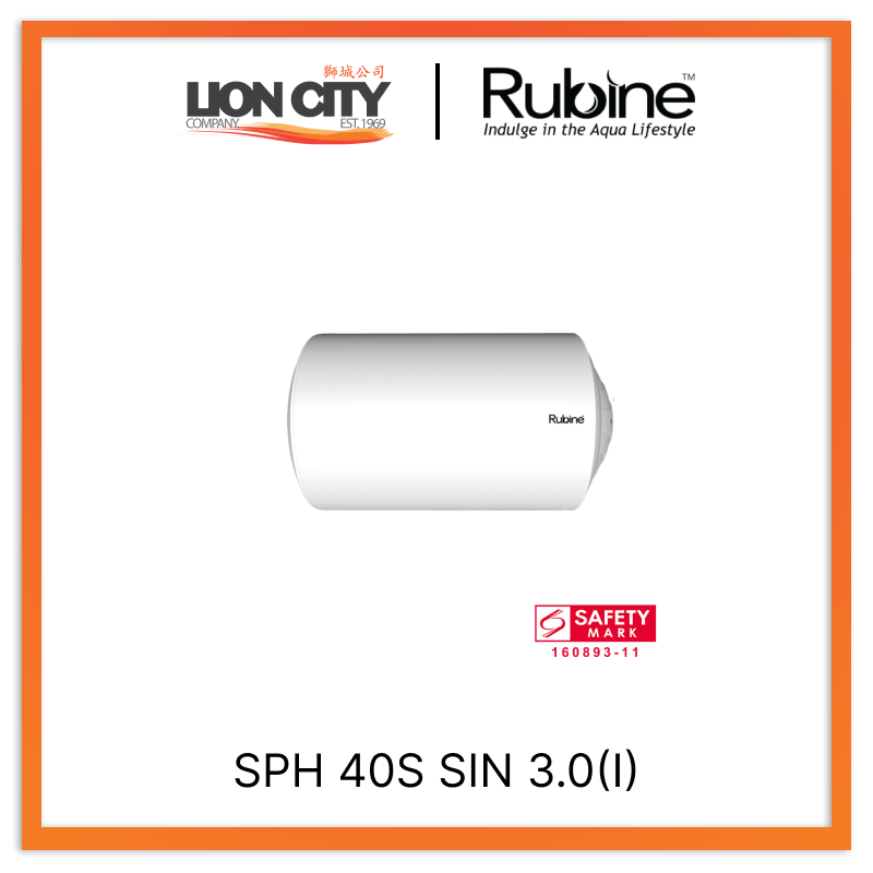 Rubine SPH 40S SIN 3.0(I) 40L Storage Water Heater