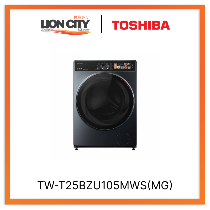 TOSHIBA TW-T25BZU105MWS(MG) 9.5KG Front Load Washer