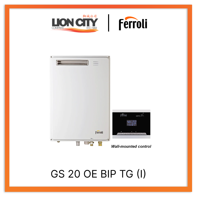 Ferroli GS 20 OE BIP TG (I) Outdoor Preheat Gas Water Heater