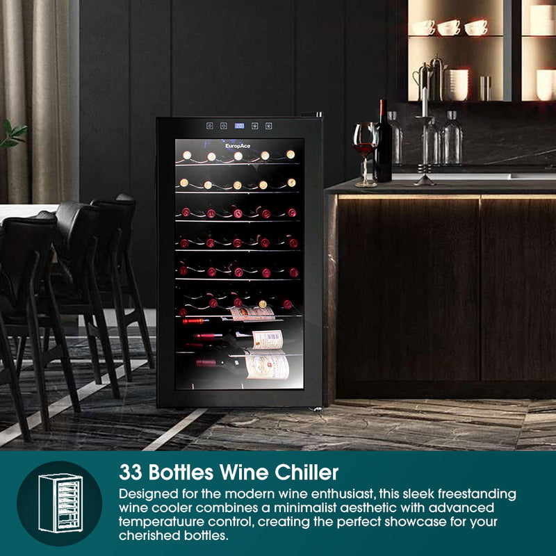 EuropAce 33 Bottles Wine Chiller EWC1331S