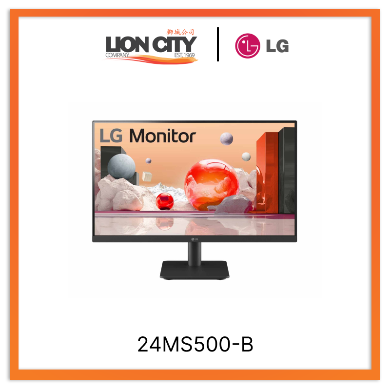 LG 24MS500-B 24In IPS Full HD 100Hz Borderless Design Monitor