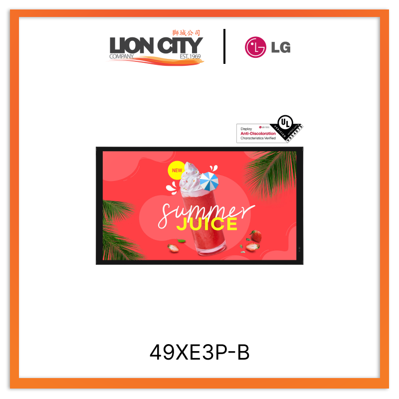 LG 49XE3P-B 49" Outdoor Signage "Contact for Price"