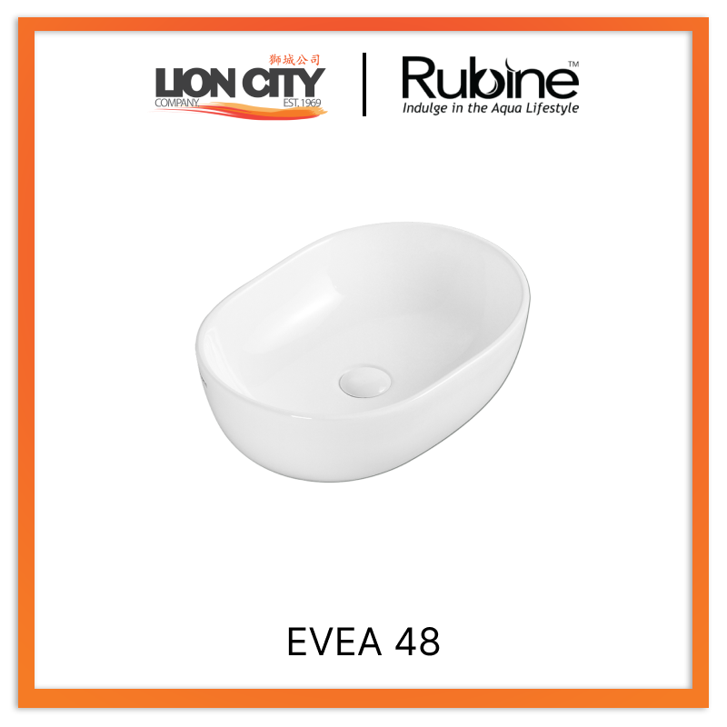 Rubine EVEA 48 Countertop Rectangular Ceramic Basin