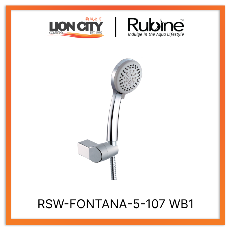 Rubine 5F Handshower RSW-FONTANA-5-107 WB1