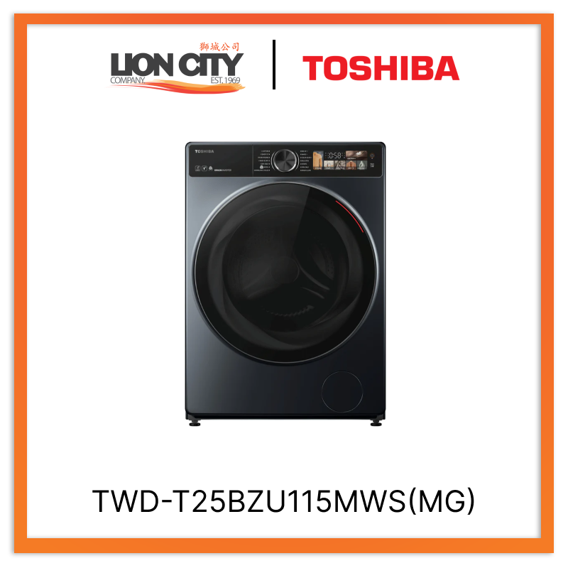 TOSHIBA TWD-T25BZU115MWS(MG) 10.5/7KG Washer Dryer