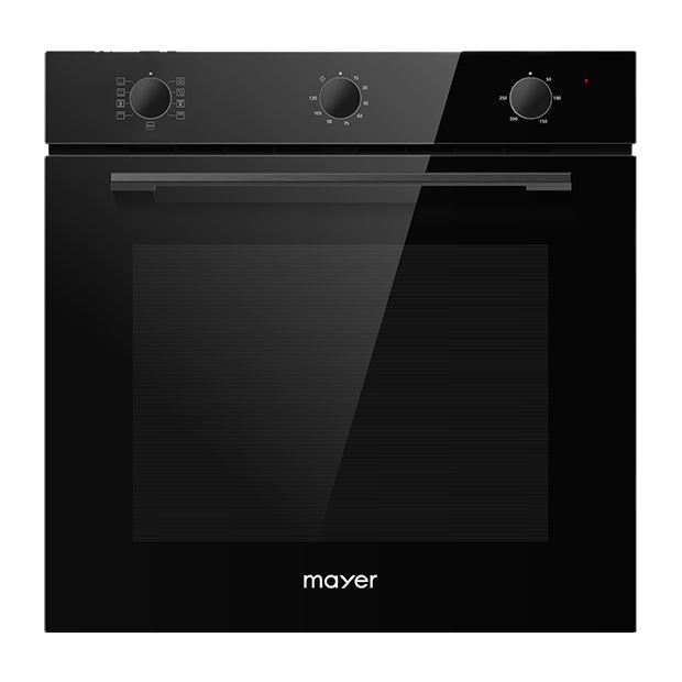 Mayer MMDO8R 60cm 75L Built-In Enamel Oven 8 Functions Mechanical Control