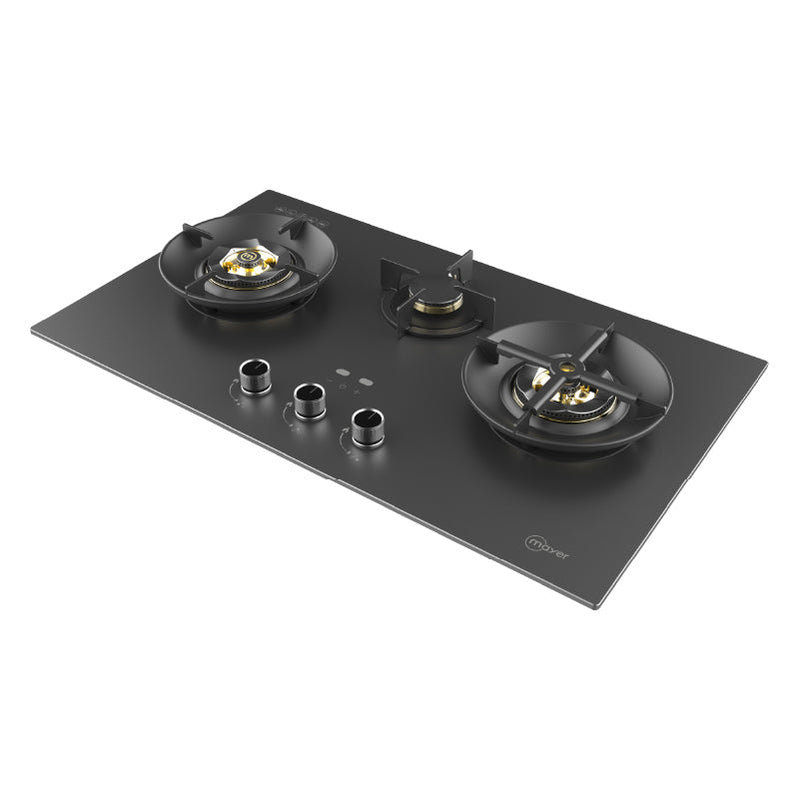 Mayer 88cm 3 Burner Glass Gas Hob MMGH388HI
