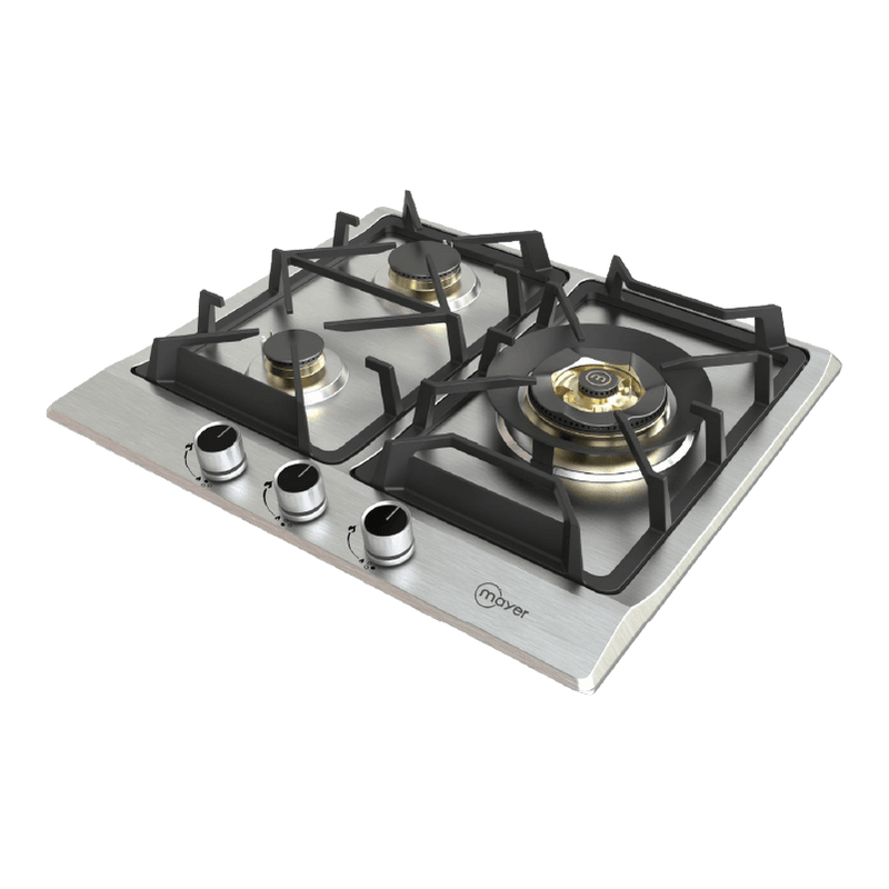 Mayer 60cm 3 Burner Stainless Steel Gas Hob MMSS360HI