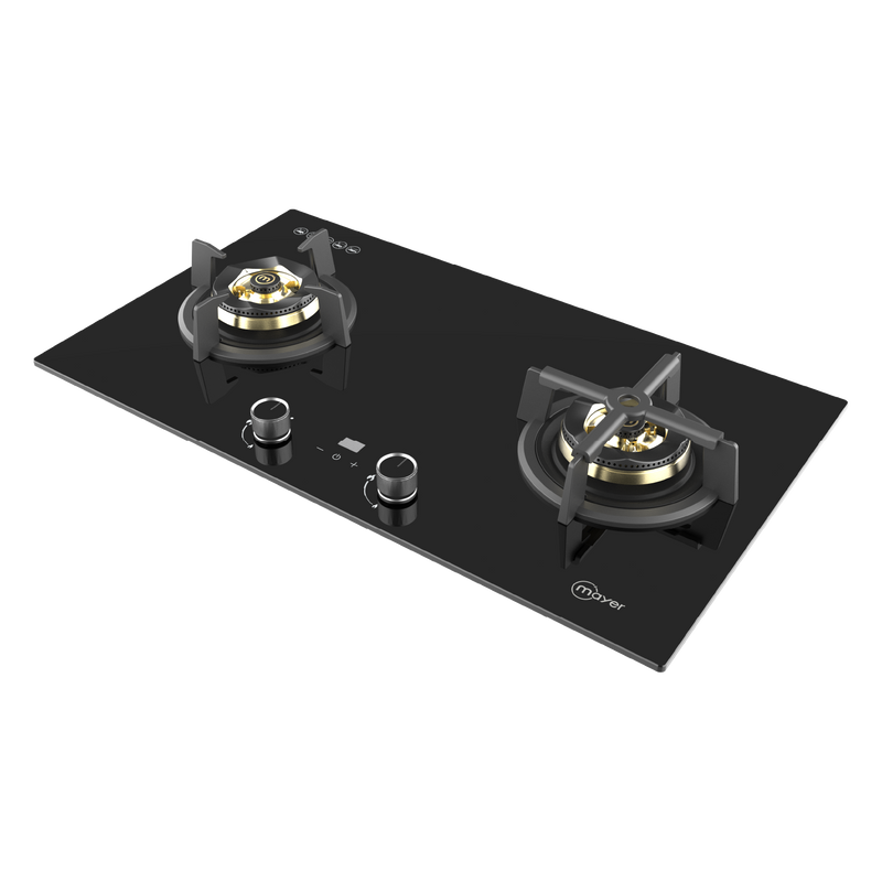 Mayer 78cm 2 Burners Glass Gas Hob MMGH2078HI