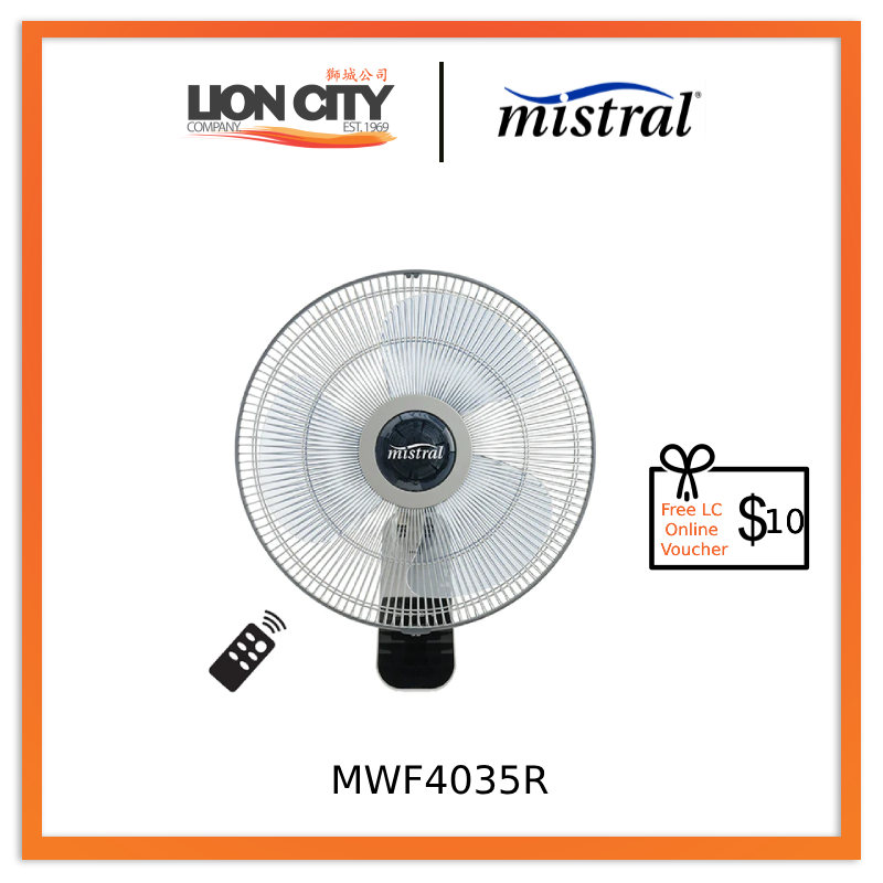 Mistral MWF4035R 16 inch Wall Fan Remote - Grey