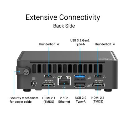ASUS RNUC15CRKU500000I NUC 15 PRO SLIM Intel Barebone 90AR00R2-M00180 Mini PC