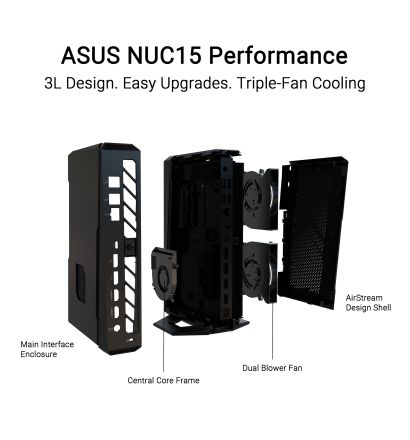 ASUS RNUC15JNK9X40000 NUC 15 Performance Intel Barebone 90AR00V1-M00050 Mini PC U9-275HX RTX5070