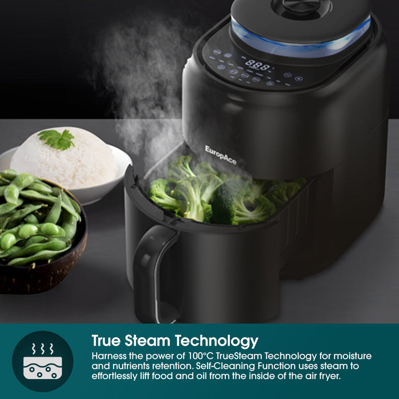 EuropAce 4.5L TrueSteam Air Fryer 1500W