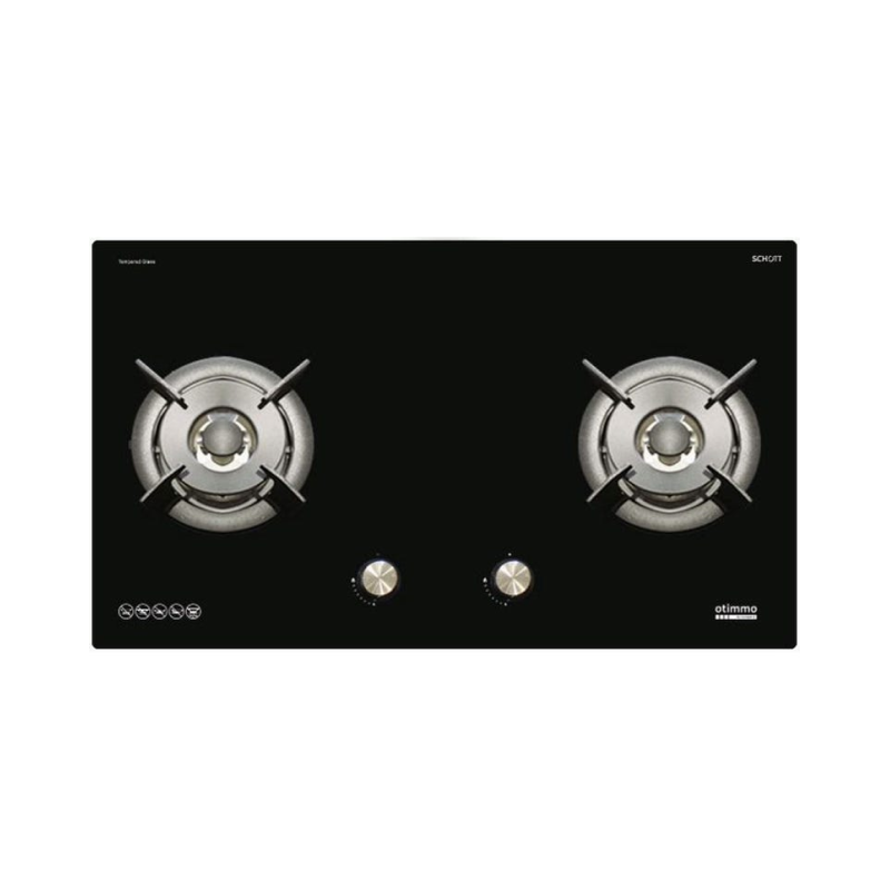 Europace EBH6281S 2 Burner 80cm Slim Gas Cooker Hob (Schott Glass) LPG