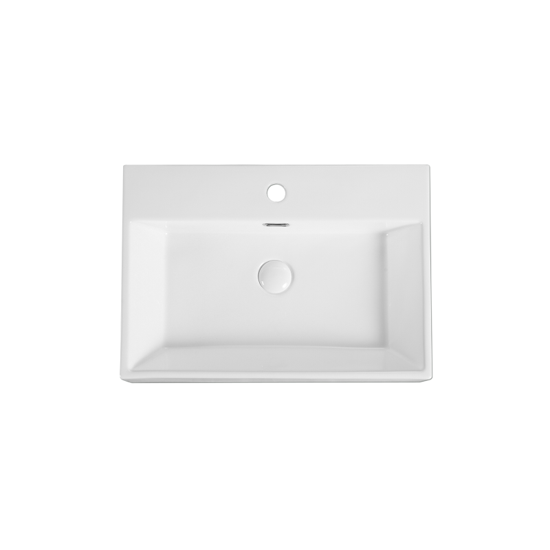 Rubine VENTO 60M Wall-Hung / Countertop Rectangular Ceramic Basin