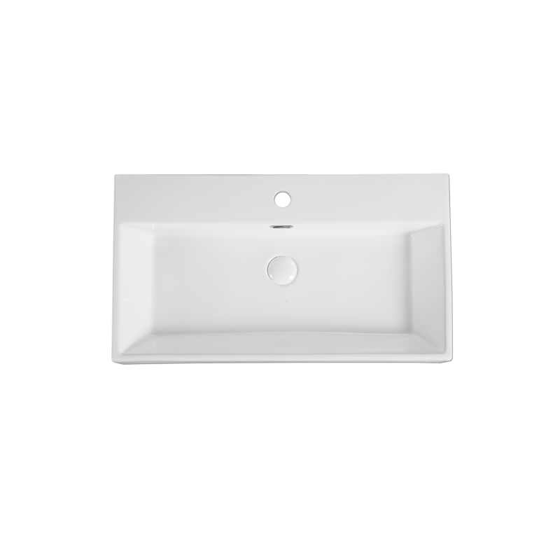 Rubine VENTO 75M Wall-Hung / Countertop Rectangular Ceramic Basin