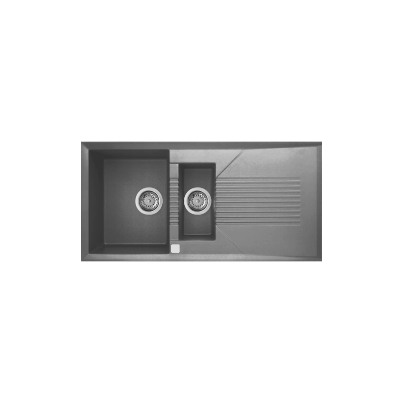 Rubine 1½ Bowls + Drainer Inset Granite Kitchen Sink MEQ 851 TI