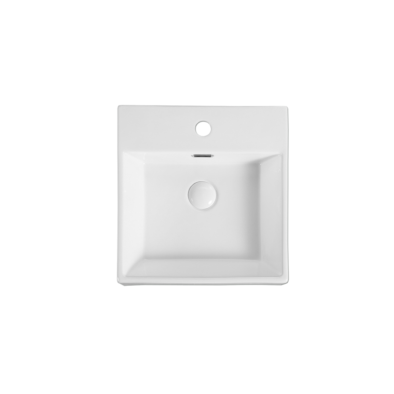 Rubine VENTO 40M Wall-Hung / Countertop Square Ceramic Basin