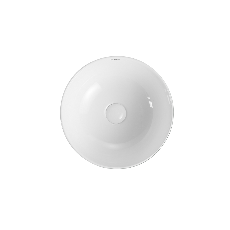 Rubine SPIN 40B Countertop Round Ceramic Basin
