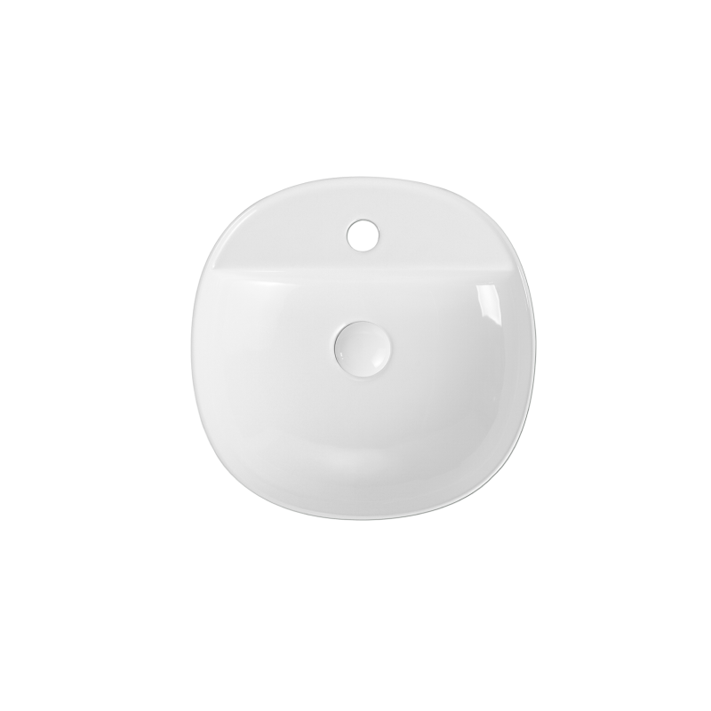 Rubine SPIN 40M Countertop Round Ceramic Basin