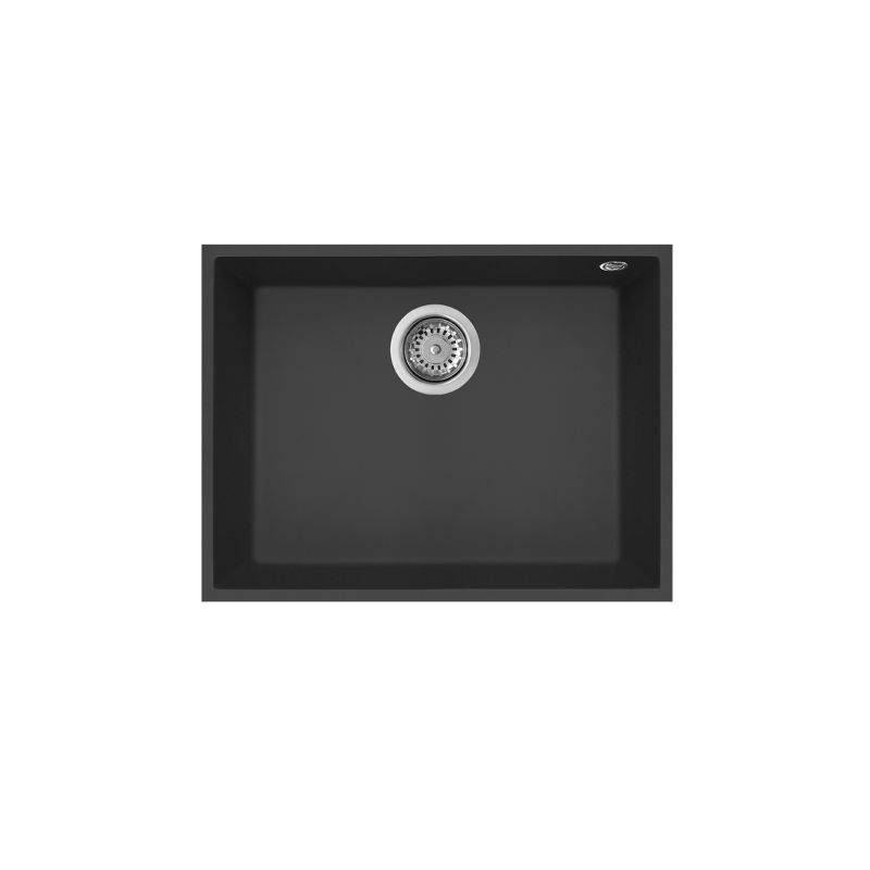 Rubine 1 Bowl Undermount Granite Kitchen Sink MEQ 810-58U PB