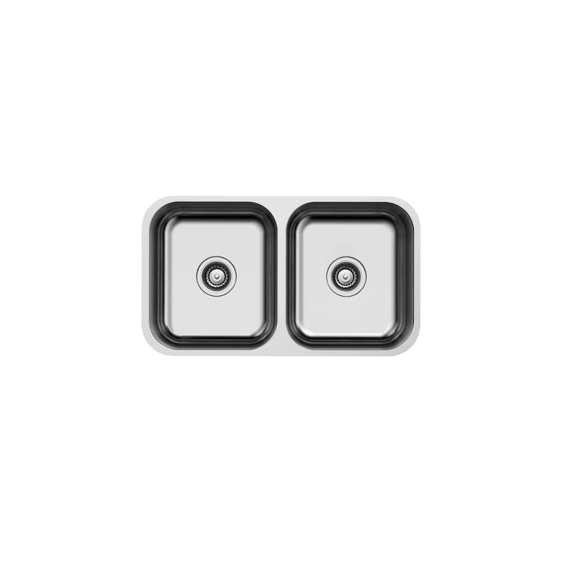 Rubine 2 Bowls Undermount Stainless Steel Kitchen Sink DUX 620U