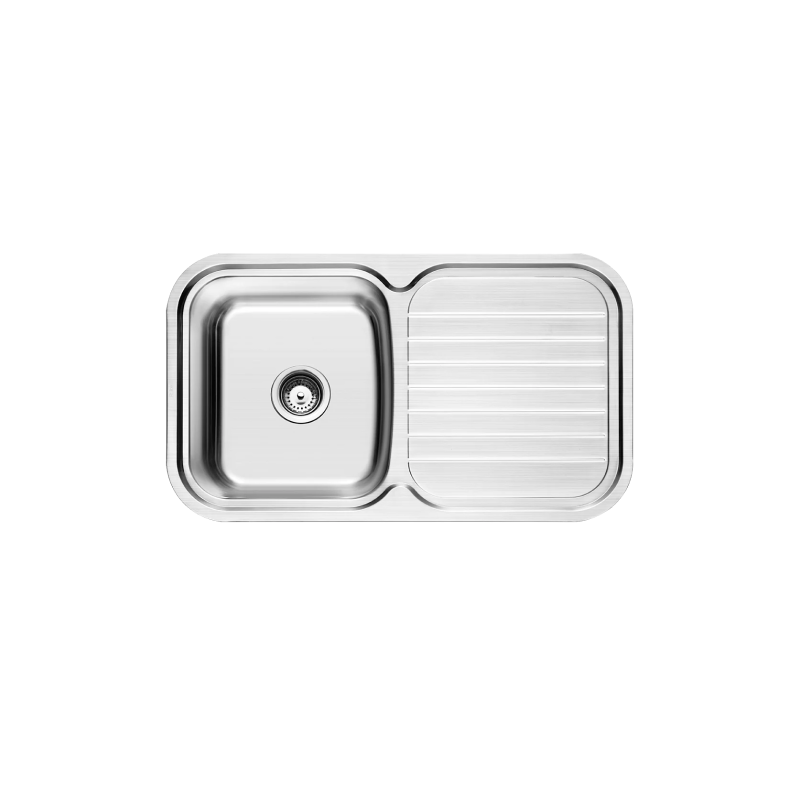 Rubine 1 Bowl + Drainer Inset Stainless Steel Kitchen Sink PRX 611