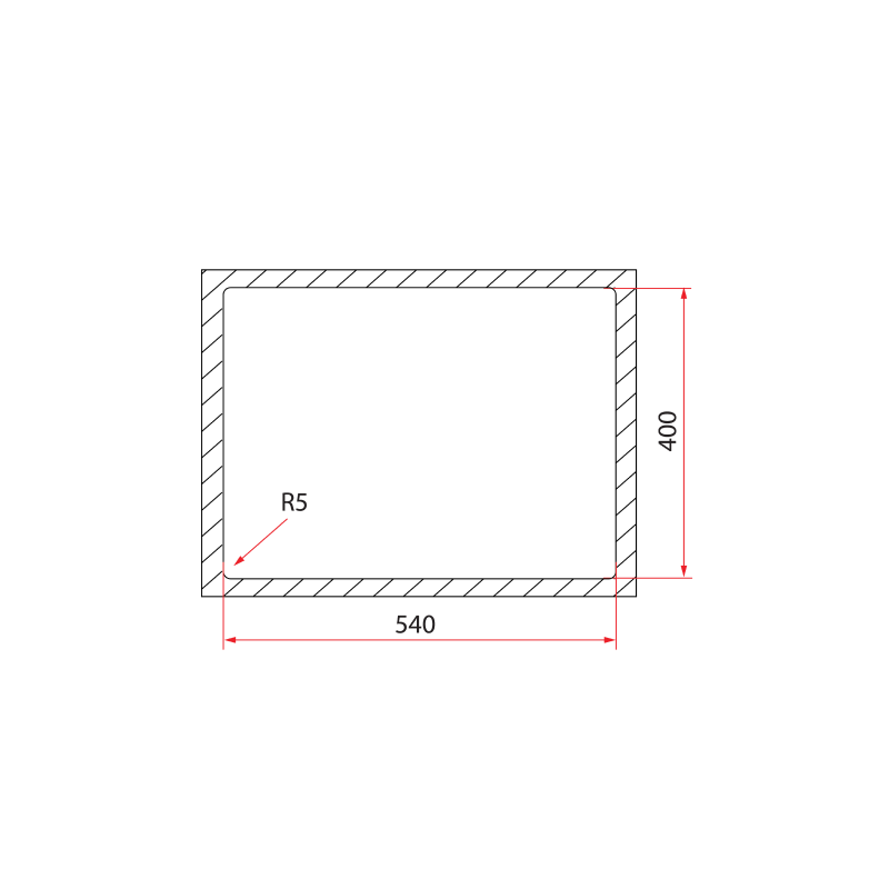 Rubine 1 Bowl Undermount Granite Kitchen Sink MEQ 810-58U WH