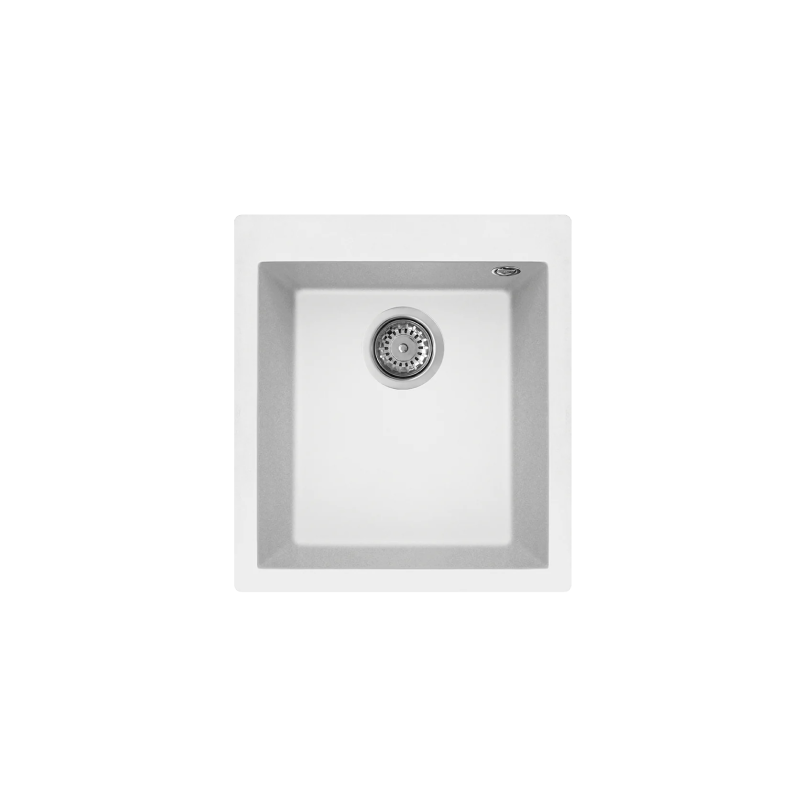 Rubine 1 Bowl Inset Granite Kitchen Sink MEQ 810-41 WH