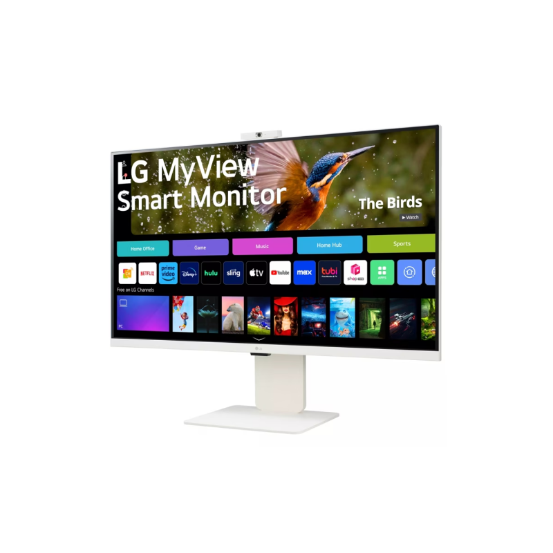 LG 32SR85U-W 32" 4K UHD IPS MyView Smart Monitor With WebOS And Built-in FHD Webcam