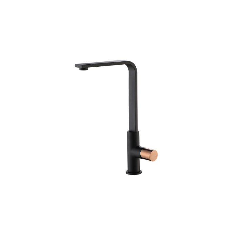 Rubine Sink Mixer BO 3147.BK.G Matte Black / Rose Gold