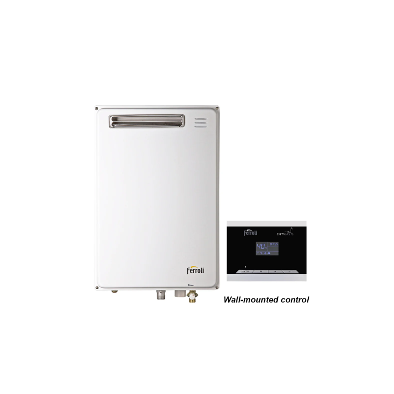 Ferroli GS 20 OE TG (I) Outdoor Standalone Gas Water Heater