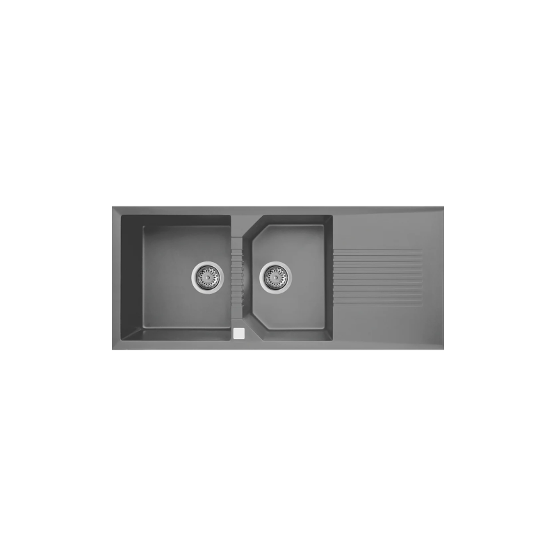 Rubine 1¾ Bowls + Drainer Inset Granite Kitchen Sink MEQ 861 TI