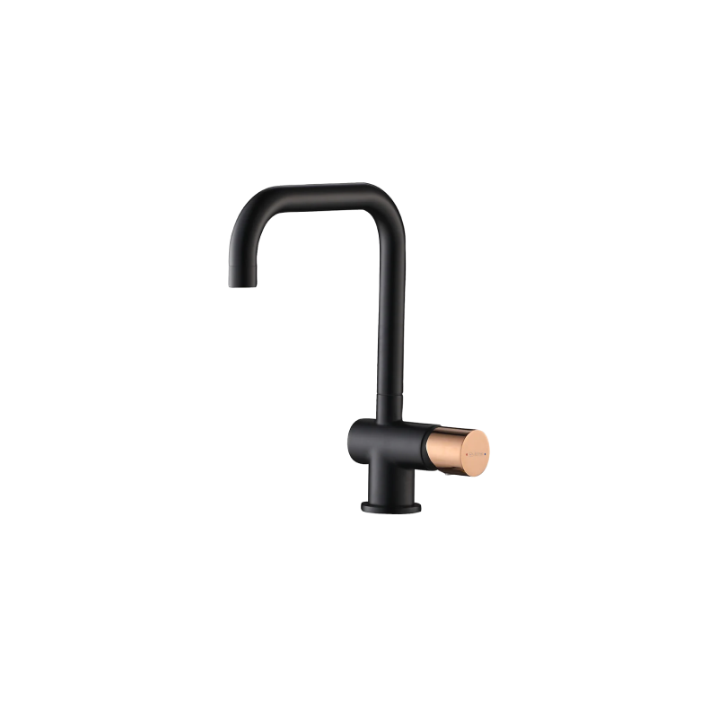 Rubine Touchless Sink Mixer BO 3144AS.BK.G Matte Black / Rose Gold