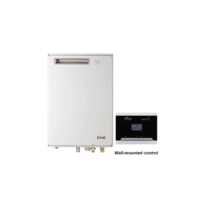 Ferroli GS 20 OE BIP TG (I) Outdoor Preheat Gas Water Heater