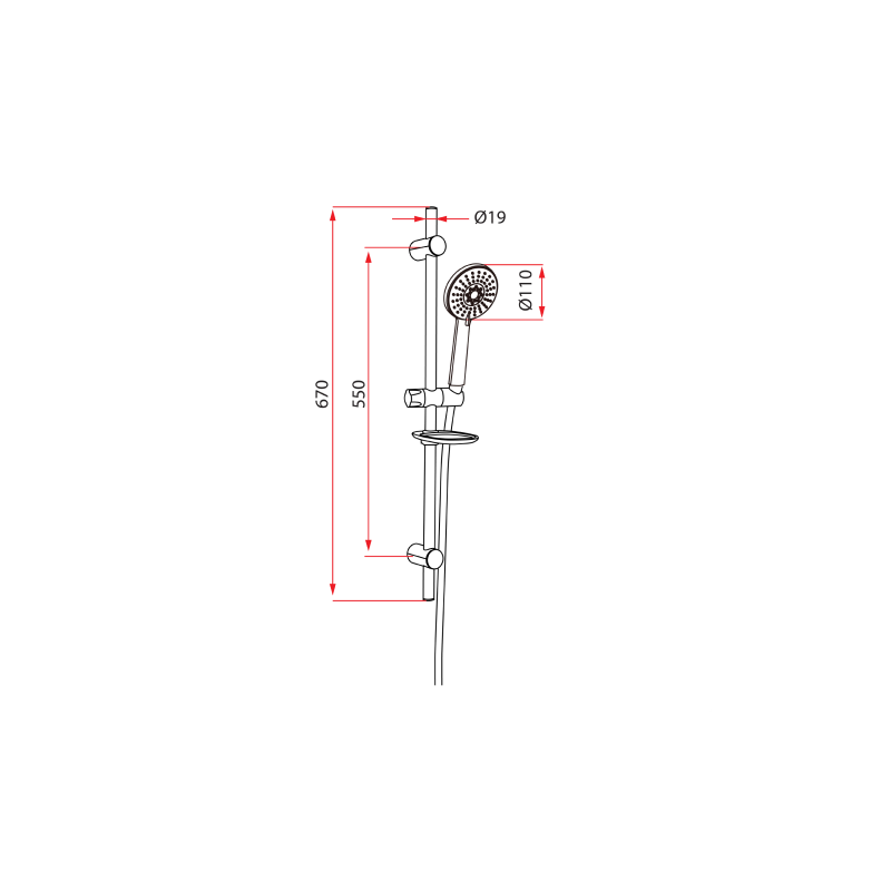 Rubine RWH 933 GOGO 933 Electric Instant Water Heater (Black or White)