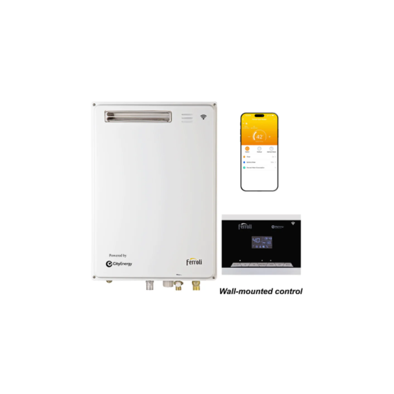 Ferroli GS 20 OE BIP TG (I) WIFI Gas Water Heater Lion City Company