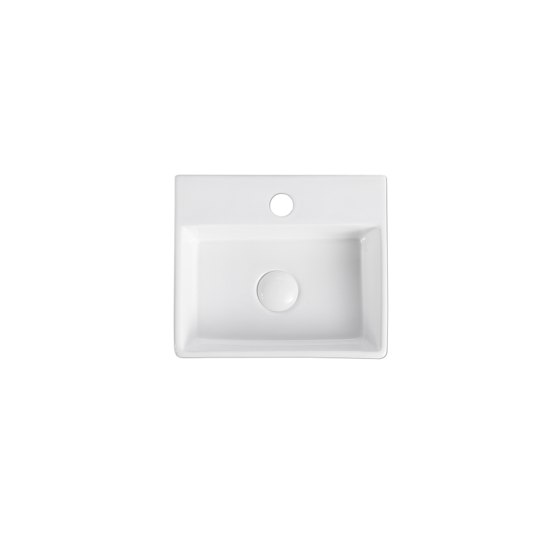 Rubine VENTO 33M Wall-Hung / Countertop Rectangular Ceramic Basin