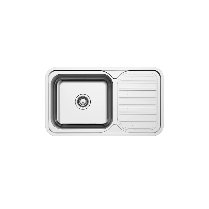 Rubine 1 Bowl + Drainer Inset Stainless Steel Kitchen Sink JUX 611