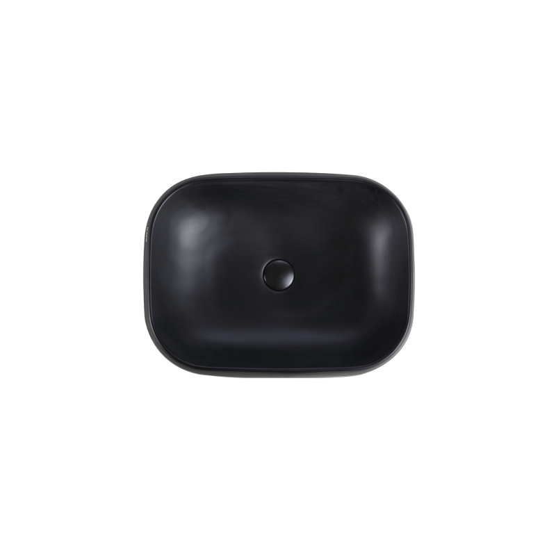 Rubine EVEA 56-BK Countertop Rectangular Ceramic Basin